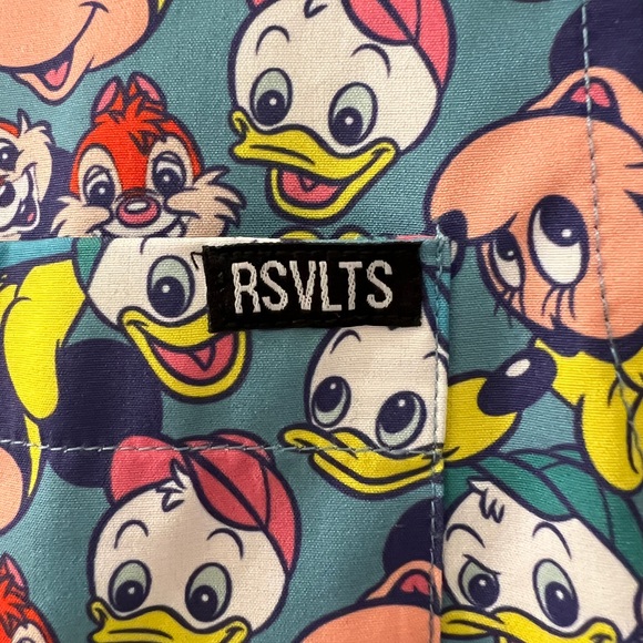 RSVLTS Disney 100 Mickey & Friends Button-Up Shirt - EUC - Picture 5 of 7